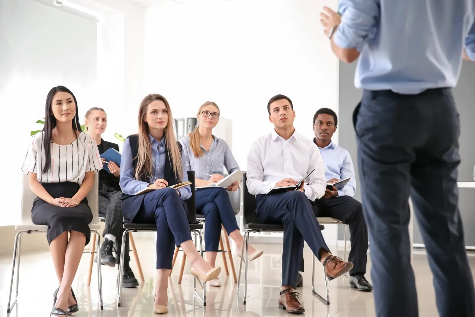 People at NLP training in office