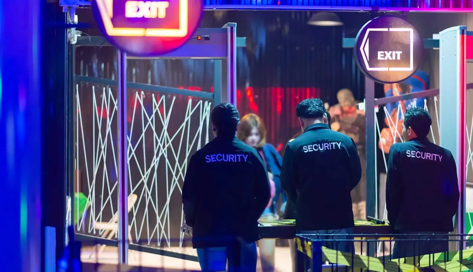 Security guard Asians in a nightclub